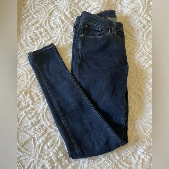 Levi Strauss & Co 535 Super Skinny size 27 Dark Blue Jeans. - Picture 4 of 4